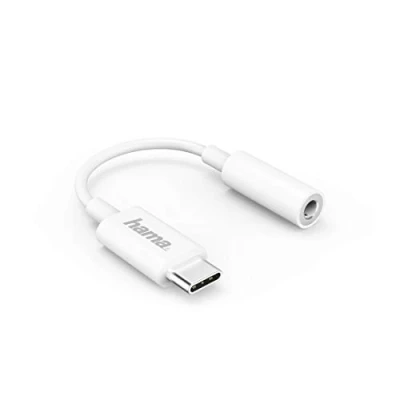 Abbildung von USB C auf 3,5 mm weiblich Audio Adapter, weiß