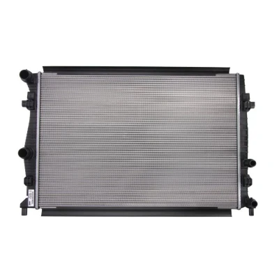 Abbildung von VALEO 735556 Kühler, Motorkühlung Aluminium 650 448 24 Kühlrippen mechanisch gefügt VOLKSWAGEN: Golf Sportsvan, 7 Schrägheck, Variant