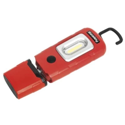 Abbildung von SEALEY LED3601R Handleuchte LED 300, 100 3.7 mit Akku, Magnet