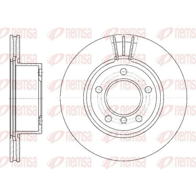 Abbildung von REMSA 6652.10 Bremsscheibe Vorderachse 292, 292 22 5 Belüftet BMW: 3 Touring, Limousine, 1 Schrägheck