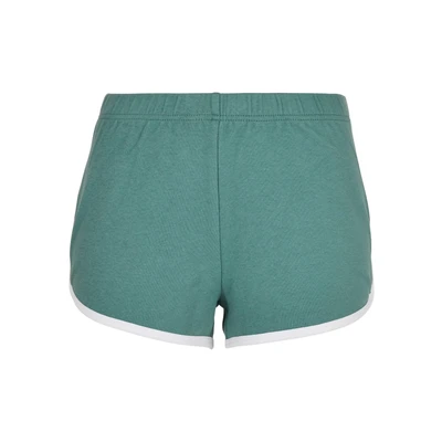 Abbildung von Urban Classics Organic Interlock Retro HOT Shorts, Damen, Größe: 33, Paleleaf/white