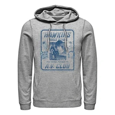 Abbildung von Stranger Things Unisex Mike Hawkins Av President Hoodie, Heather Grey, 3XL