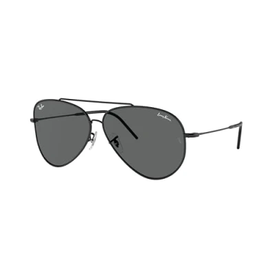 Abbildung von Ray Ban Aviator Reverse Unisex Sonnenbrille Black/dark grey, Größe: 59, grey