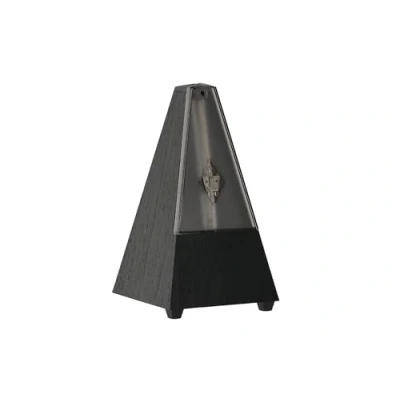Abbildung von Wittner Metronom 806K Kunststoffgehäuse ohne Glocke Taktell Pyramidenform schwarz
