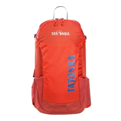Abbildung von Tatonka 1536 Fahrradrucksack Baix 12L Kleiner, leichter Outdoor Rucksack mit Helmhalterung und 12 Liter Volumen Frauen Männer rot orange