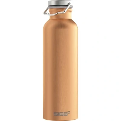 Abbildung von SIGG Alu Trinkflasche Original Copper Klimaneutral Zertifiziert Für Kohlensäurehaltige Getränke Geeignet Auslaufsicher Federleicht BPA frei 0,75L