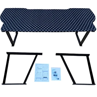 Abbildung von BREMER SITZBEZÜGE Multiflexboard kompatibel mit VW T5 T6 T6.1 Multivan Bettverlängerung Wohnmobilbett Camper Schlafauflage Höhe 51cm inkl. Konsolen in Farbe: Schwarz Gestepptes Muster Weiß MF408