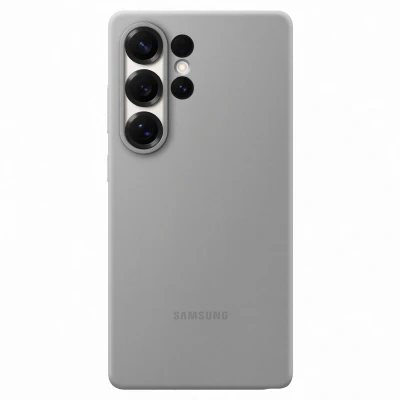 Abbildung von Samsung Silikon Back Cover Grau Galaxy S25 Ultra