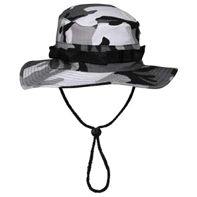 Abbildung von MFH Outdoorhut US GI Buschhut,Kinnband, urban Boonie, Rip Stop S (Packung) umlaufende Schlaufen