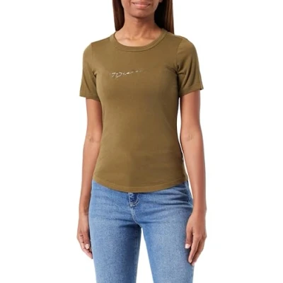 Abbildung von G STAR RAW Damen Autograph Slim Top, Grün (dark olive D24216 4107 C744), XXS