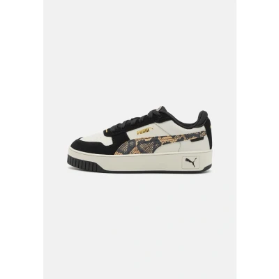 Abbildung von Puma Carina Street Snake CHIC Sneaker low, Damen, Größe: 37, Vapor gray/black/gold Leder und lederimitat