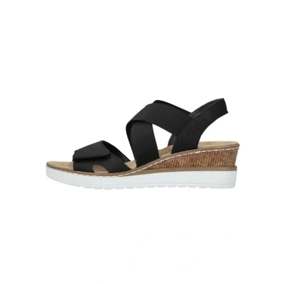 Abbildung von Rieker Keilsandalette black, Damen, Größe: 37, Black Schuhe