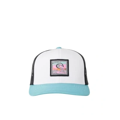 Abbildung von Rip Curl Herren Icons Trucker Hat, Mesh Back Cap Snapback for Men, Adjustable Baseballkappe, Blue Lagoon Custom Curve, Einheitsgröße