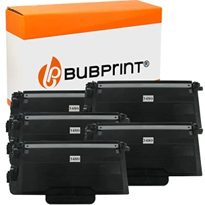Abbildung von Bubprint 5 Toner kompatibel als Ersatz für Brother TN3480 HL L5100DN L5100DNT L5100DNTT MFC L5750DW L5200DW L5000D L5700DN L6400DWT DCP L5500DN L6300DW L6800DW