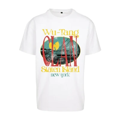Abbildung von Mister Tee WU TANG Staten Island Oversize Tshirt print, Herren, Größe: XL, White