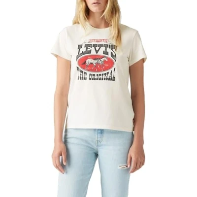 Abbildung von Levi&#039;s THE Perfect TEE Tshirt print, Damen, Größe: Small, horse poster sugar swizzle
