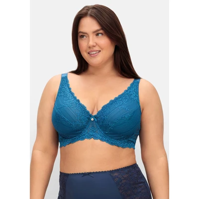 Abbildung von Sheego Bügel BH, Damen, Größe: 110G, Blau