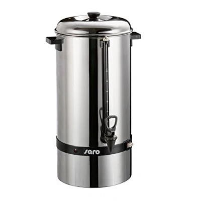 Abbildung von Saro Gastro Kaffeemaschine mit Rundfilter Modell Saromica 6015 Industriekaffeemaschine (15 Liter, ca. 100 Tassen Kaffee, Brüh &amp; Warmhaltefunktion), Silber 317 1015