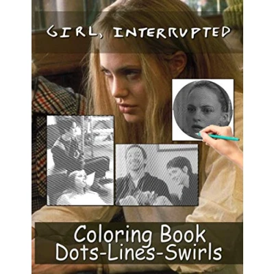 Abbildung von Girl Interrupted Dots Lines Swirls Coloring Book: Great Adults Color Puzzle Activity Books
