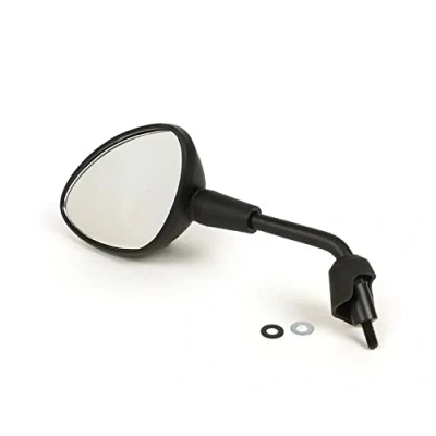 Abbildung von MOTO NOSTRA Spiegel Shorty links schwarz matt rund kompatibel für Vespa GTS HPE 125 300, Sprint 50 150, Primavera 150