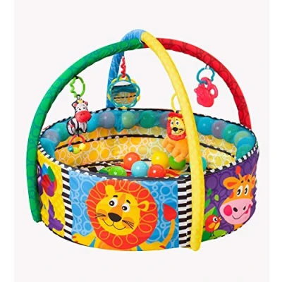 Abbildung von Playgro 0184007 4in1 Erlebnis Bällebad und Spielmatte, mehrfarbig