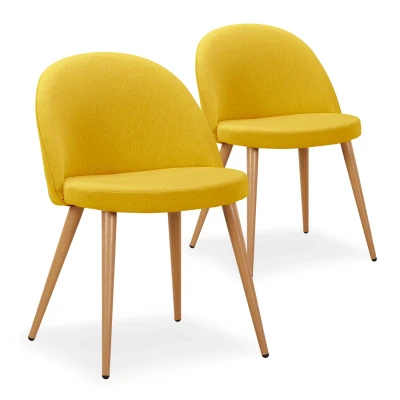 Abbildung von Menzzo Polsterstühle, Holz, Stoff, Grau, L52 x T56 H78 cm Sitzfläche H46