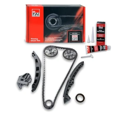 Abbildung von FAI AutoParts TCK200 Steuerkettensatz mit Dichtungen, Zahnrädern Simplex, Kette geräuscharm VOLKSWAGEN: Polo IV Schrägheck, V Schrägheck