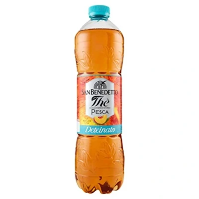 Abbildung von 12x San benedetto the deteinato pesca PET 1,5lt der entkoffeinierte Pfirsich alkoholfreies Getränk erfrischendes