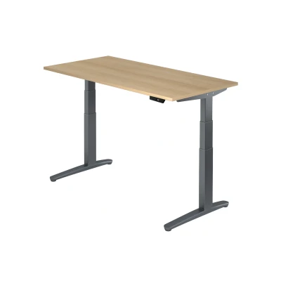 Abbildung von Hammerbacher Schreibtisch XBHM16 Eiche/Graphit