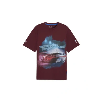 Abbildung von Puma BMW Motorsport CAR Graphic Tshirt print, Herren, Größe: XL, Ruby shimmer