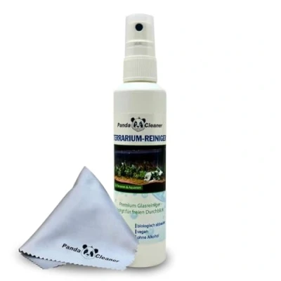 Abbildung von PandaCleaner Terrarium Reiniger/Terrarienreiniger für Terrarienscheiben, Terrarienglas Terrariumglasreiniger Sprühflasche Glas