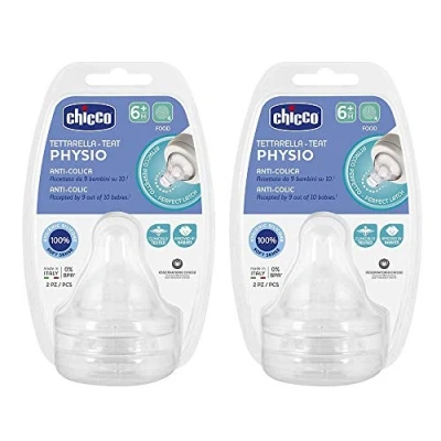 Abbildung von Chicco Perfect 5 Sauger Set 4 Stk. SOFT SENSE SILIKON Gr. X Food Brei 6 Monate + Made in Italy