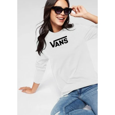 Abbildung von Vans WM Flying V Classic LS BF Sweatshirt, Damen, Größe: 36, White