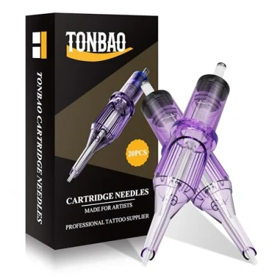Abbildung von TONBAO 20Pcs Tattoo Cartridge Nadeln 1209RL Disposable #12 Bugpin Round Liner (1209RL 20pcs)