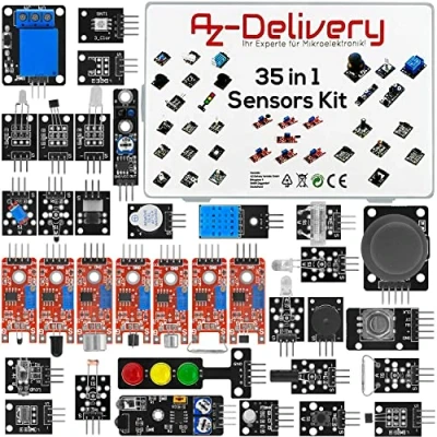 Abbildung von AZDelivery 35 in 1 Set Zubehör Sensor Kit Modul kompatibel mit Mikrocontrollern Arduino inklusive E Book!