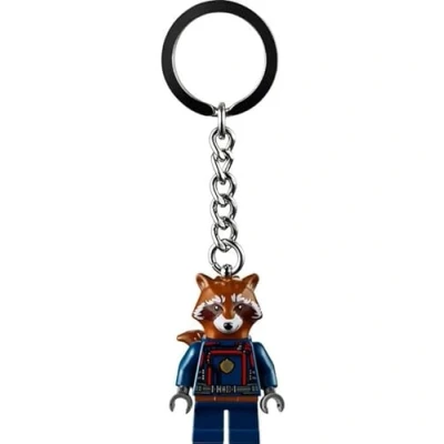 Abbildung von LEGO Marvel Superhelden Rakete Waschbär Minifigur Schlüsselanhänger 854296, braun, S