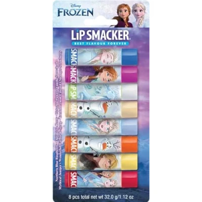 Abbildung von Lip Smacker Disney&#039;s Frozen Party Pack, Bunter inspirierter 8 teiliger Geschenkset mit sicher verwendbaren Geschmacks Balms für Kinder, Natürlicher Abschluss