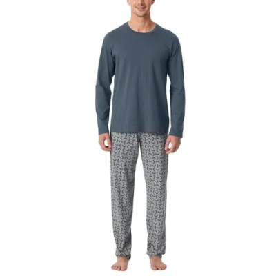 Abbildung von Schiesser Essentials SET Nachtwäsche Set, Herren, Größe: 106, Jeansblau