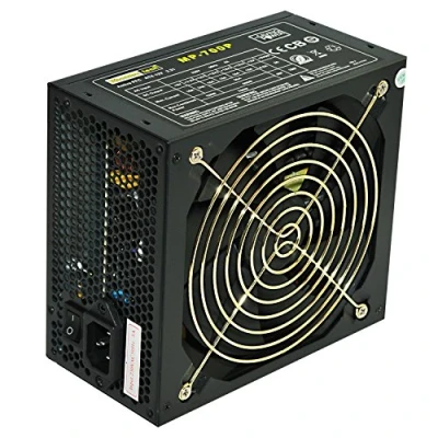 Abbildung von Rhombutech® 700 Watt PC Netzteil ATX Gaming Saving Power Effizient bis zu 84% Aktiv PFC 140mm kugelgelagerter Lüfter (MP 700)
