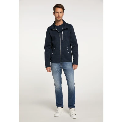 Abbildung von Strickfleecejacke EISGEBUNDEN XL / Navy Melange 100% Polyester