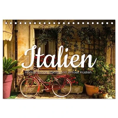 Abbildung von Italien Romantische Städte und endlose Küsten. (Tischkalender 2025 DIN A5 quer), CALVENDO Monatskalender