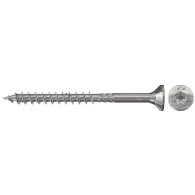 Abbildung von Fischer 657121, Schraube, Metall, Holz, Allgemeiner Nutzen, Teilgewinde, Flachkopf
