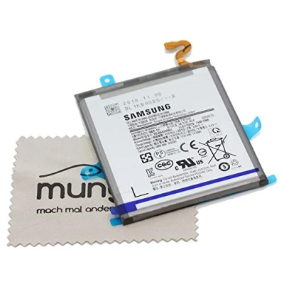 Abbildung von Akku für Samsung Original EB BA920ABU Galaxy A9 2018 (A920F) mit mungoo Displayputztuch