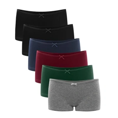 Abbildung von Libella® Panties Damen Boxershorts Unterhose Unterwäsche Set Baumwolle 6er Pack 3901 UN8 XL