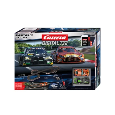 Abbildung von Carrera Digital 132 Masters of Victory Wireless+ Autorennbahn Grundpackung 1:32#30032