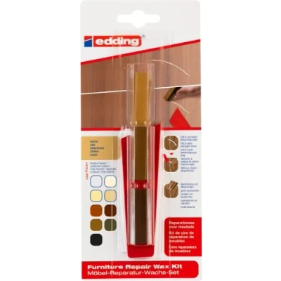 Abbildung von edding Marker 8901 Möbel Reparatur Wachs Set eiche (3er Blister)