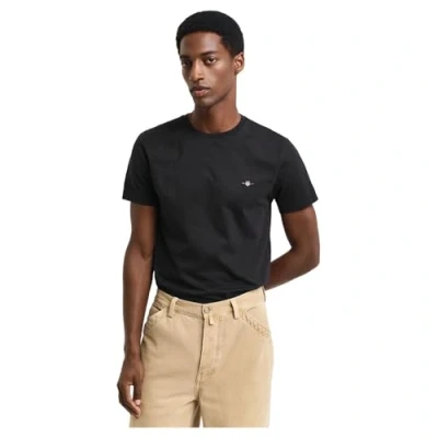 Abbildung von GANT Herren Slim Shield T shirt Shirt, Schwarz, 4XL EU