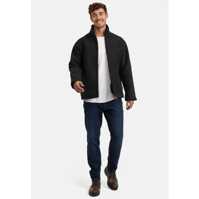 Abbildung von Indicode Jeans Inemilos Fleecejacke, Herren, Größe: Medium, Black