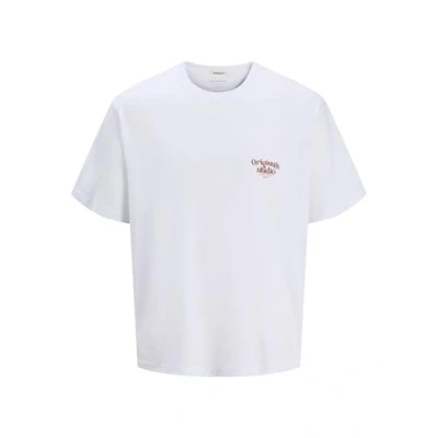 Abbildung von Jack &amp; Jones Joracapulco TYPE TEE CREW NECK Tshirt print, Herren, Größe: Small, Bright white