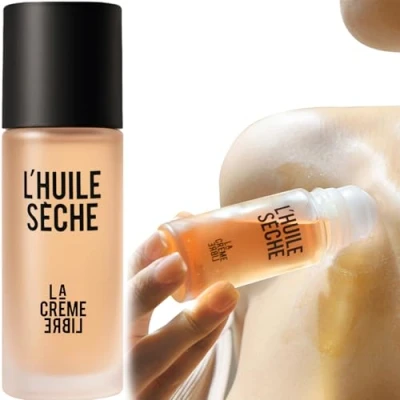 Abbildung von La Crème Libre 3 in 1 Bio Körperöl Roll on Beugt Dehnungsstreifen vor und Reduziert sie 100% Natürlich Pflegend Nicht Klebrig Verbessert die Hautelastizität Reisegröße 50ml